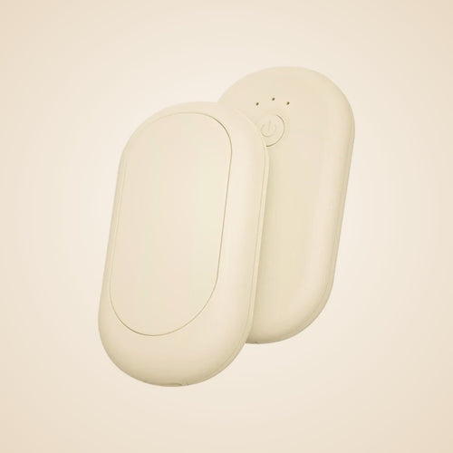 Chauffe-mains duo aimanté beige